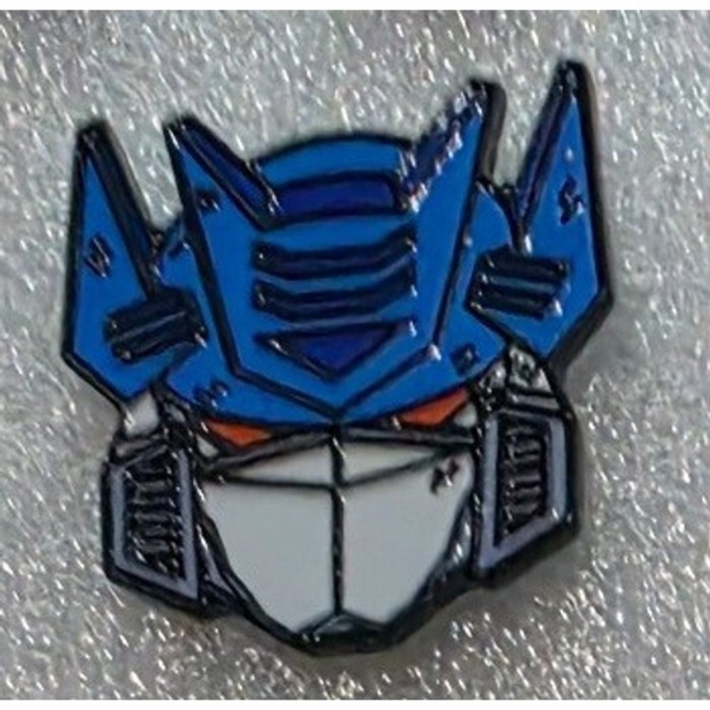 Transformers Optimus Prime Enamel Pin Blue White Autobot Leader Helmet Lapel Pin